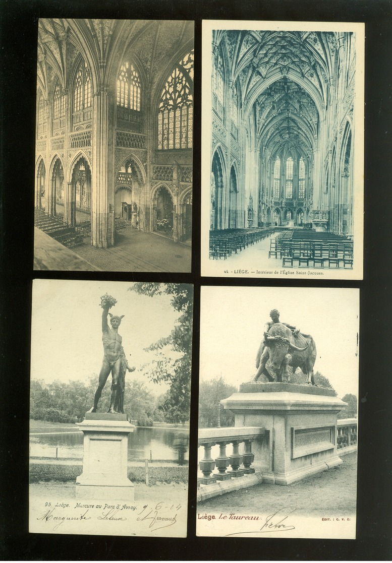 Lot de 60 cartes postales de Belgique  Liège      Lot van 60 postkaarten van België  Luik - 60 scans