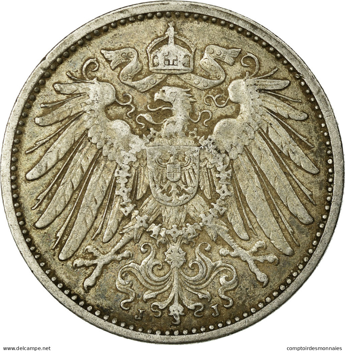 Monnaie, GERMANY - EMPIRE, Wilhelm II, Mark, 1905, Hambourg, TTB, Argent, KM:14 - 1 Mark