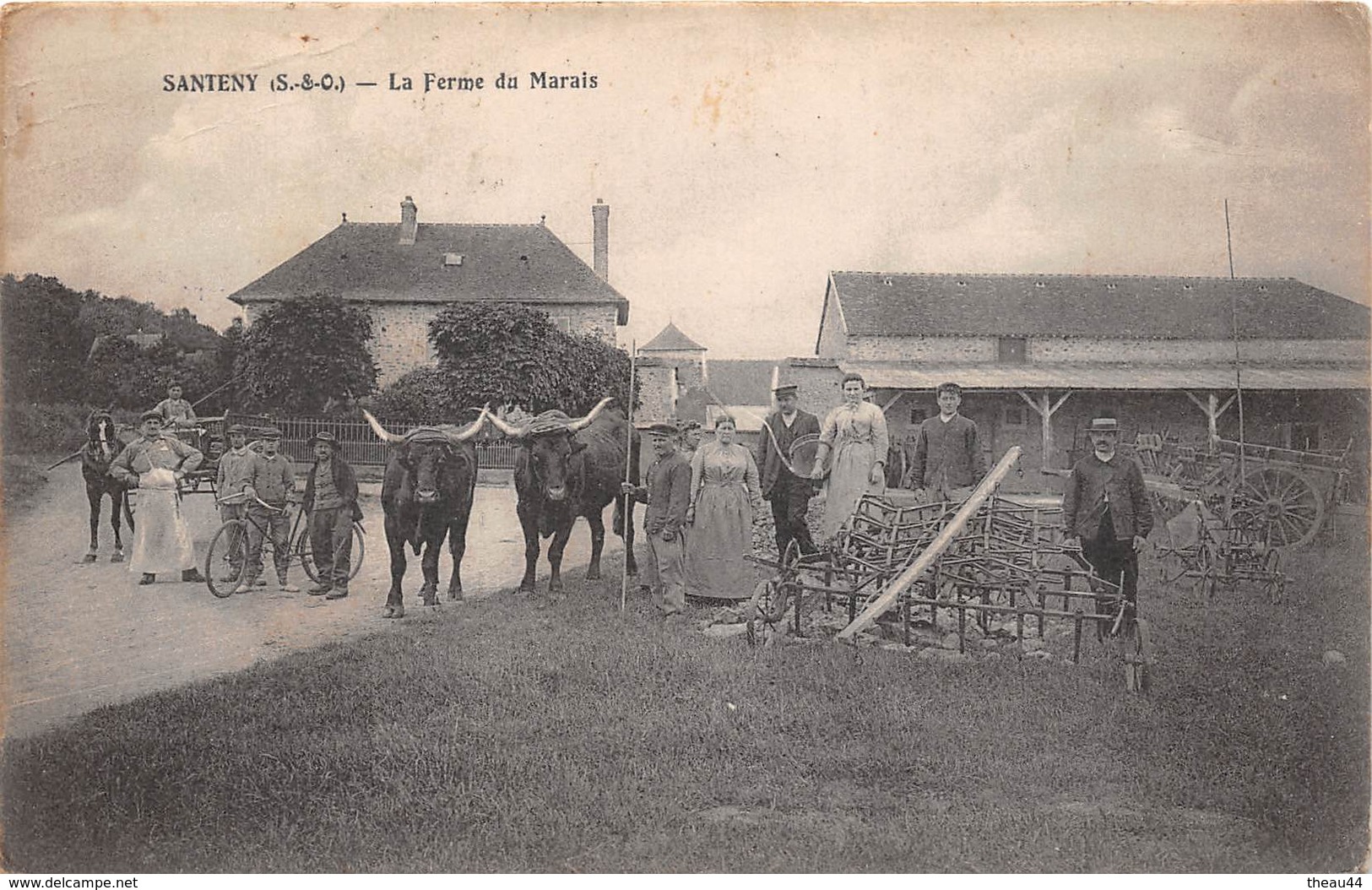 ¤¤  -  SANTENY   -  La Ferme Du Marais  -  Agriculture , Agriculteur  -  Boeufs, Matériel Agricole - Santeny