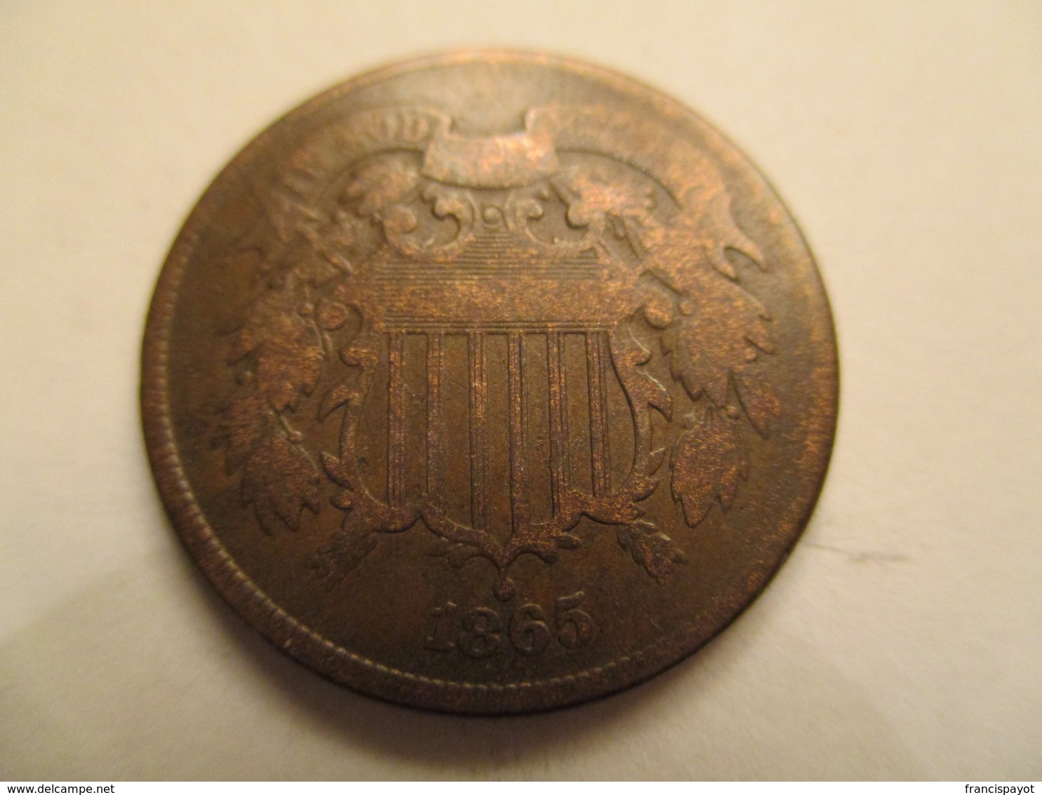 USA: 2 Cents 1865 - 2, 3 & 20 Cents