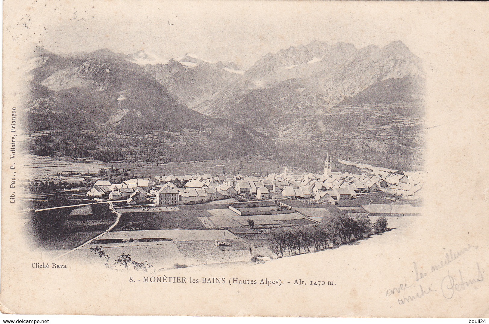 MONETIER LES BAINS EN HAUTES ALPES   CPA  PRECURSEUR   CPA  CIRCULEE - Autres & Non Classés