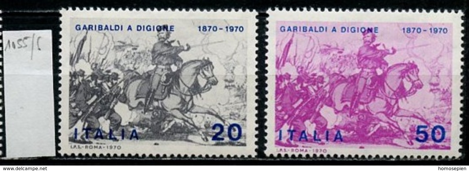 Italie - Italy - Italien 1970 Y&T N°1055 à 1056 - Michel N°1317 à 1318 *** - Guerre Franco Prusienne - 1961-70: Ungebraucht