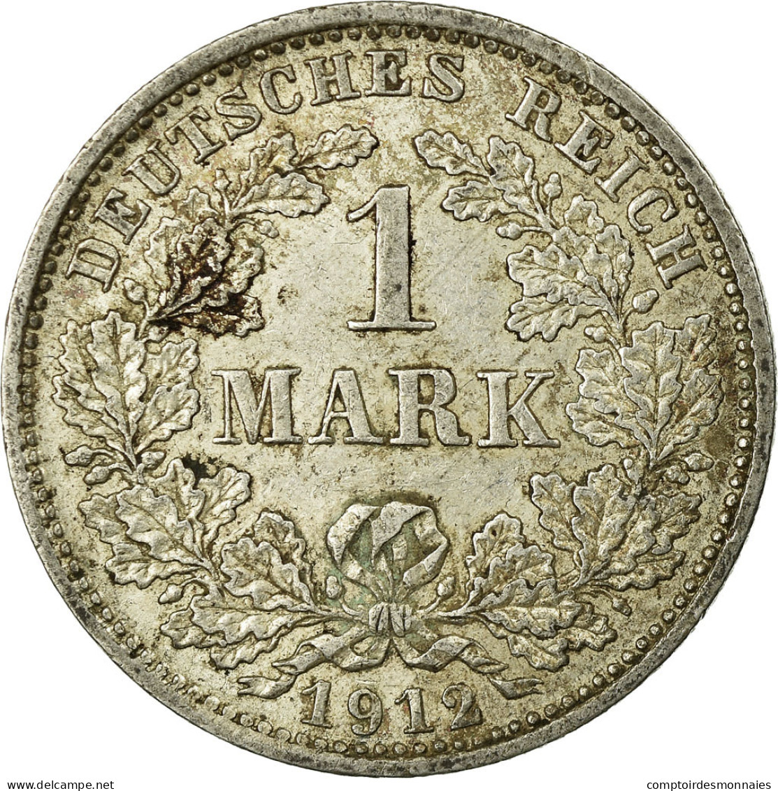 Monnaie, GERMANY - EMPIRE, Wilhelm II, Mark, 1912, Munich, TTB, Argent, KM:14 - 1 Mark