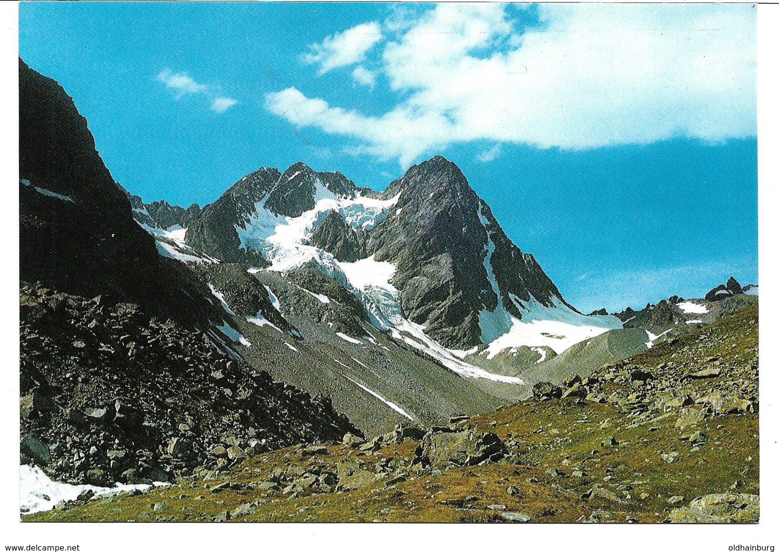 3003a: AK Watzespitze, Kaunergrathütte, Hüttenstempel, Ungelaufen - Oetz