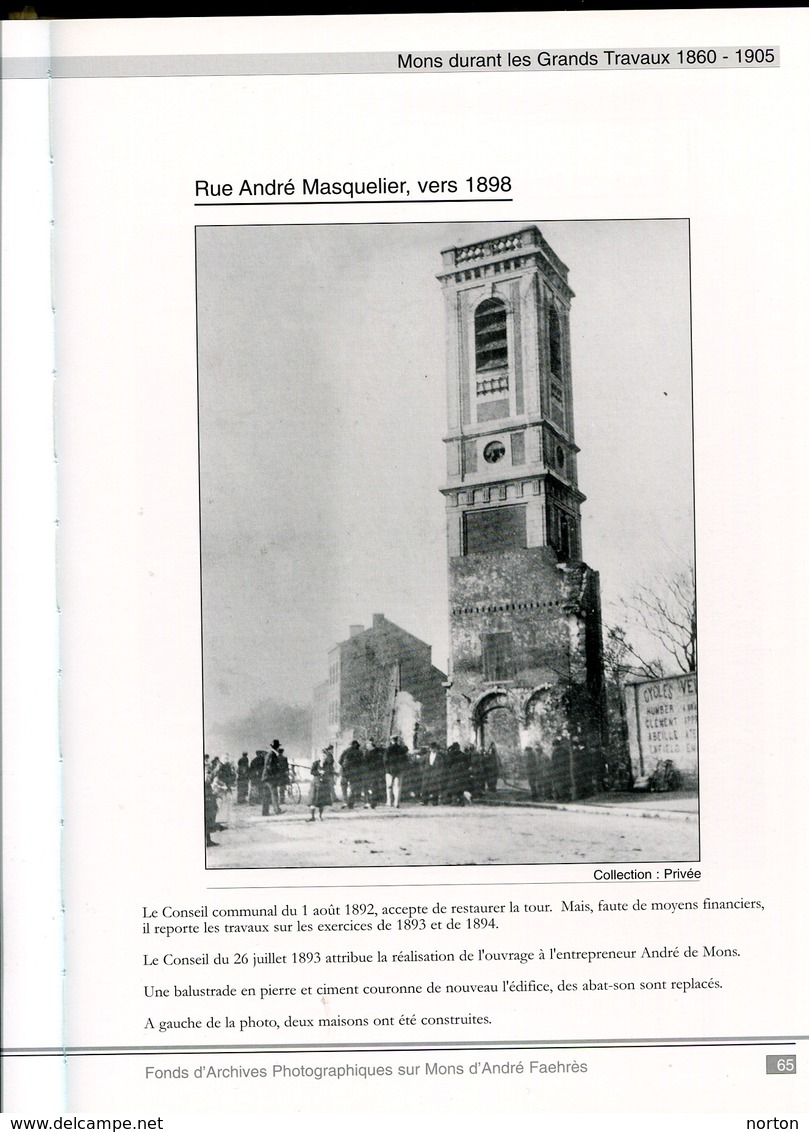 Mons Durant Les Grands Travaux 1860 - 1905 André Faehrès Comme Neuf - Collections