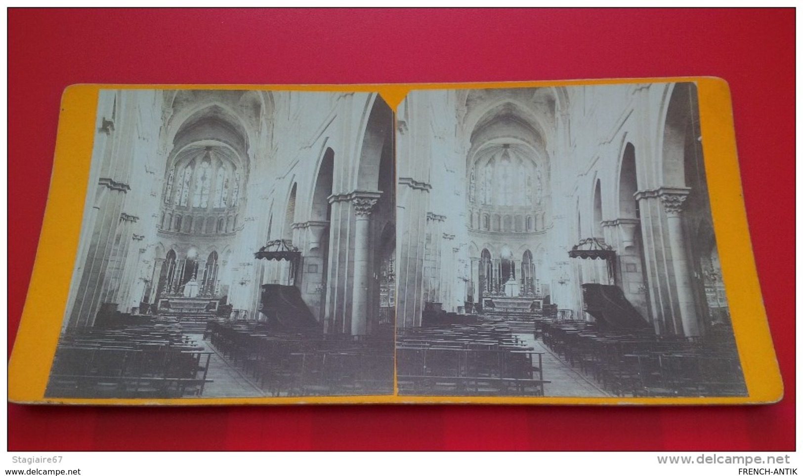 PHOTOGRAPHIE BEAUNE INTERIEUR EGLISE ? PHOTO RONCO - Stereo-Photographie