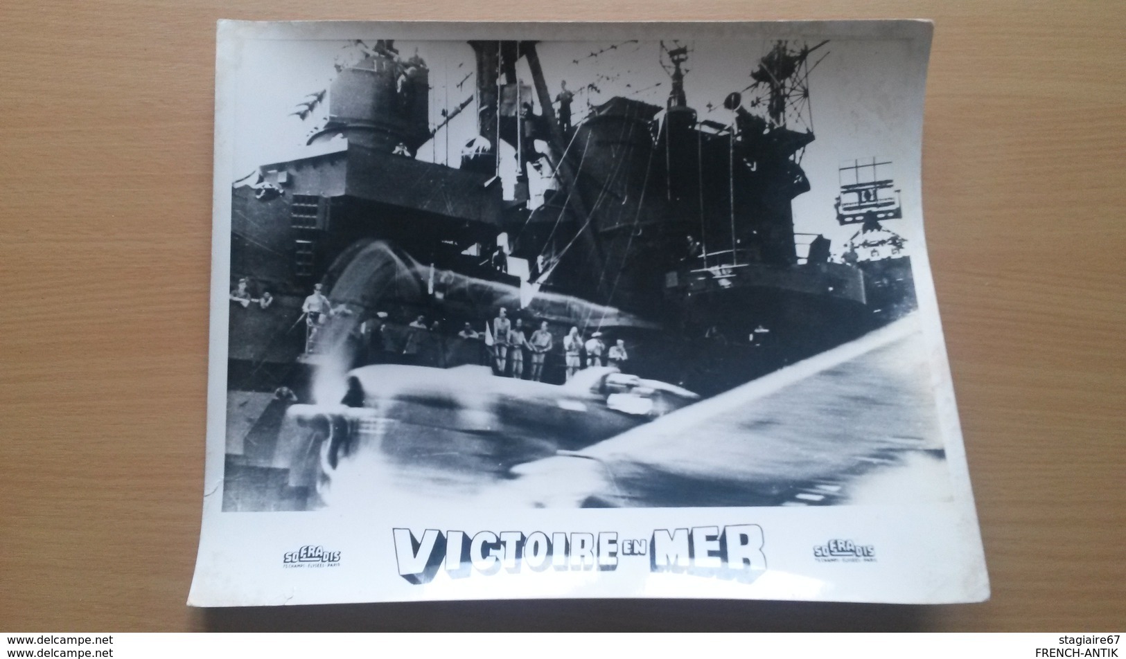 AFFICHETTE FILM DE GUERRE VICTOIRE EN MER SOFRADIS BATEAU - Posters