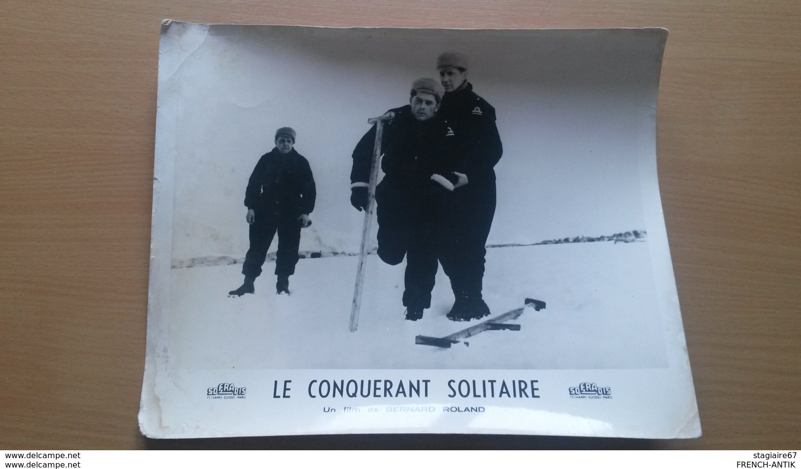 AFFICHETTE FILM DE GUERRE LE CONQUERANT SOLITAIRE BERNARD ROLAND UNIJAMBISTE - Plakate