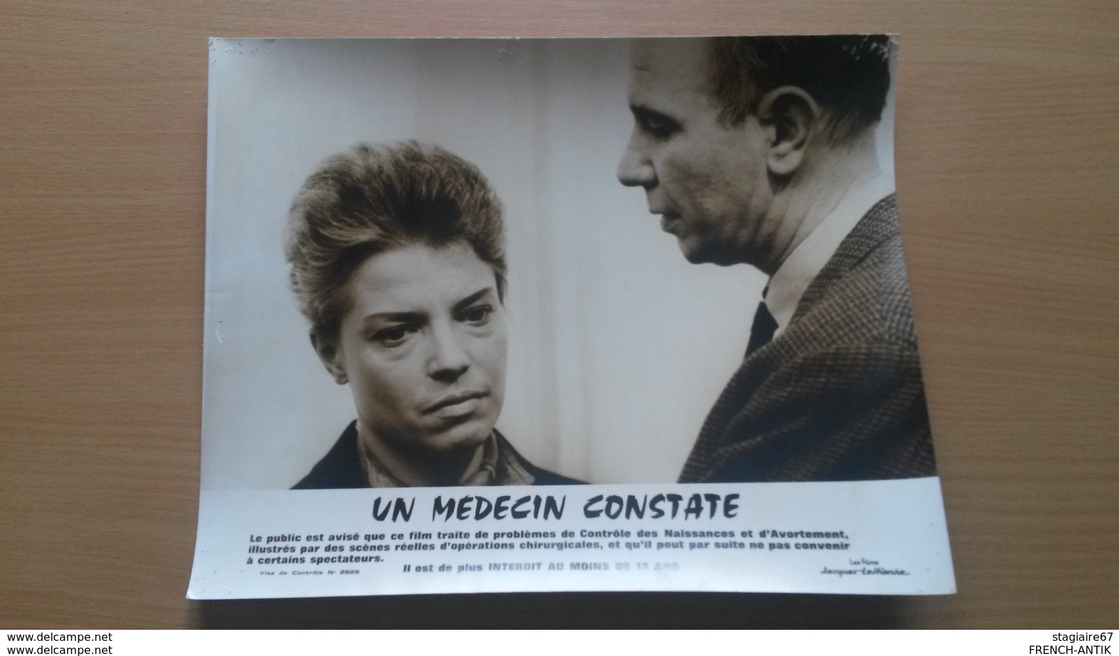 AFFICHETTE FILM DE GUERRE UN MEDECIN CONSTATE JACQUES LEITIENNE - Affiches