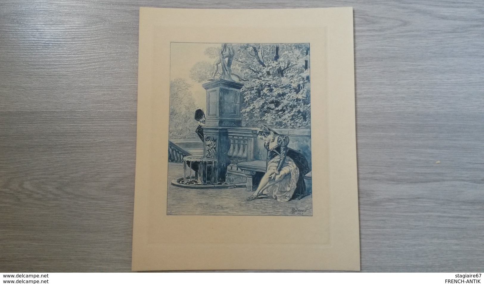 GRAVURE MALASSIS 1928 VOYEURISME - Stiche & Gravuren