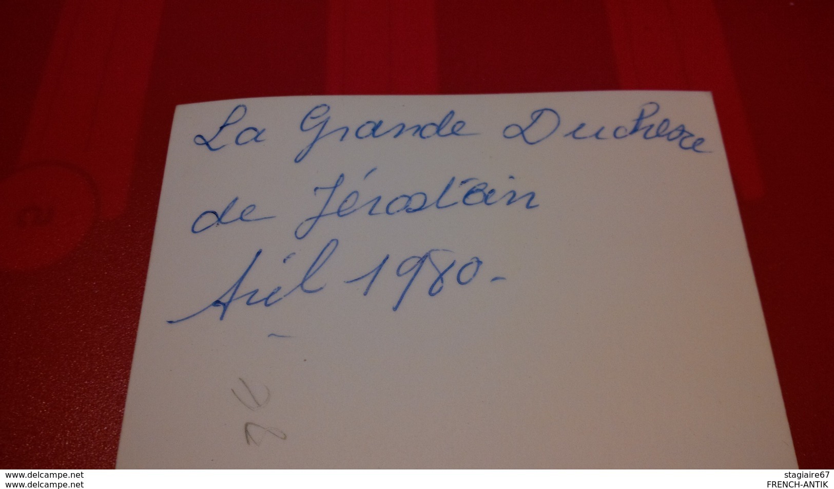 PHOTO PHOTOGRAPHIE LA GRANDE DUCHESSE 1980 DEDICACE - Signed Photographs