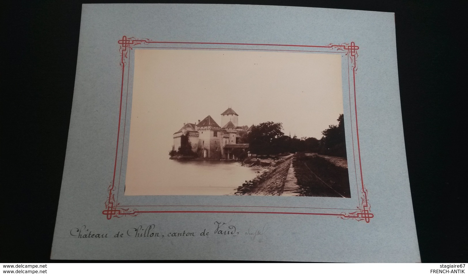 PHOTO CHATEAU DE CHILLON  CANTON DE VAUD    1888 - Anciennes (Av. 1900)