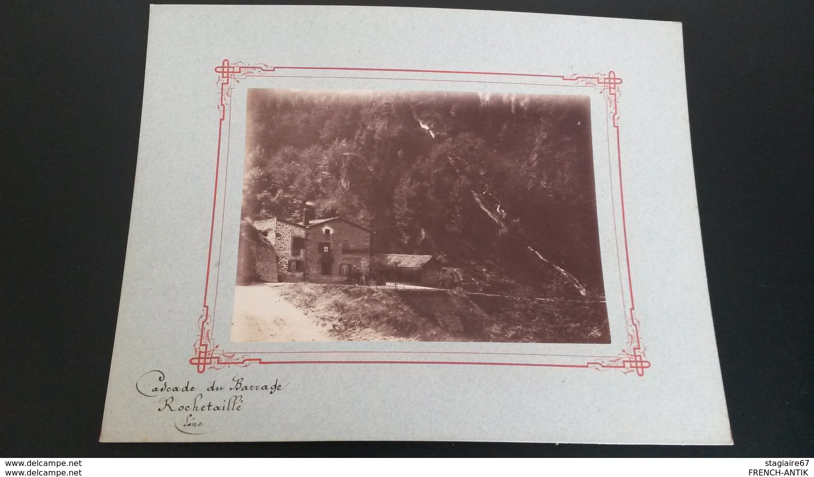 PHOTO CASCADE DU BARRAGE ROCHETAILLE  LOIRE  1888 - Anciennes (Av. 1900)