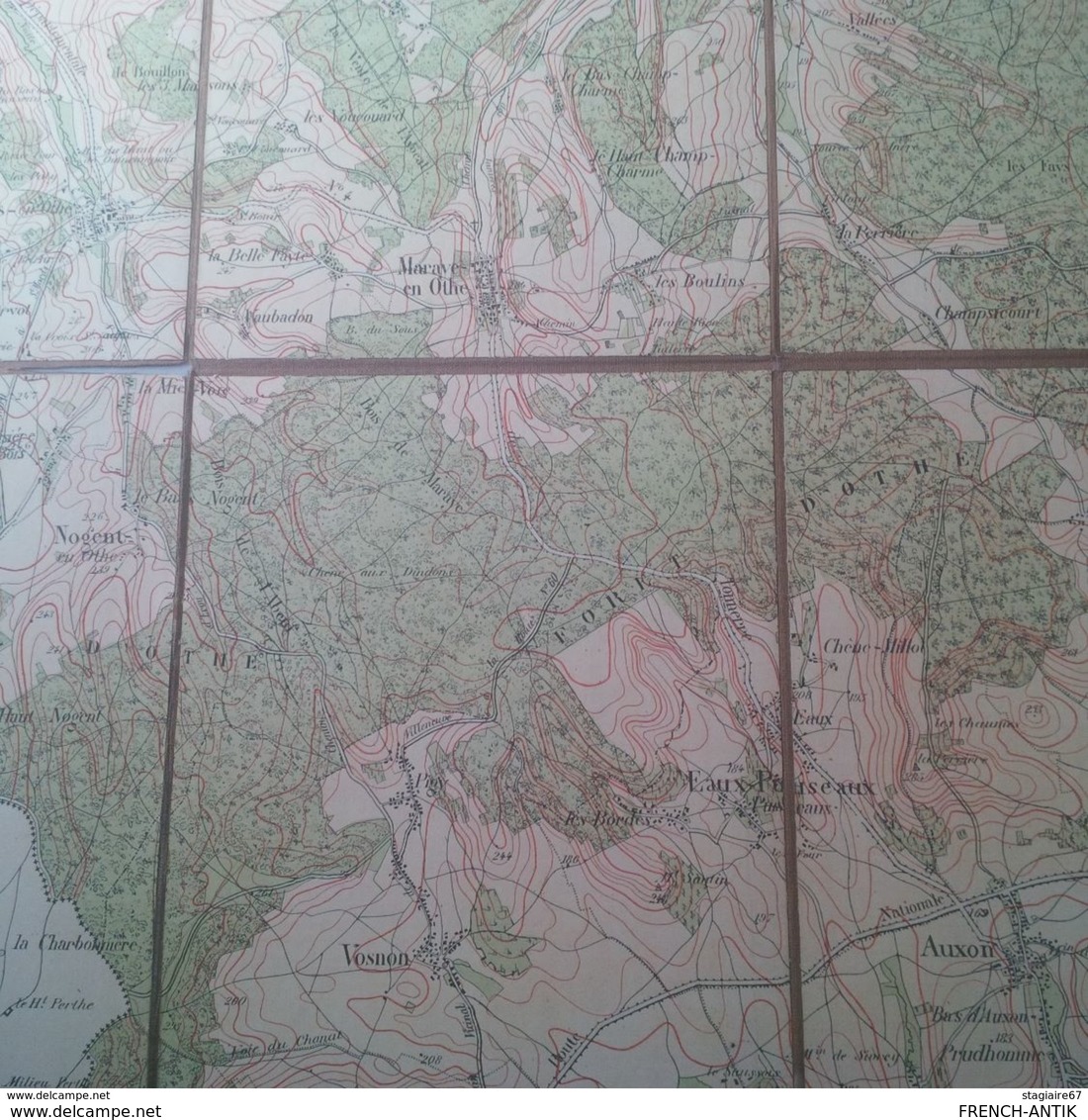 CARTE GEOGRAPHIQUE AUBE - Mapas Geográficas