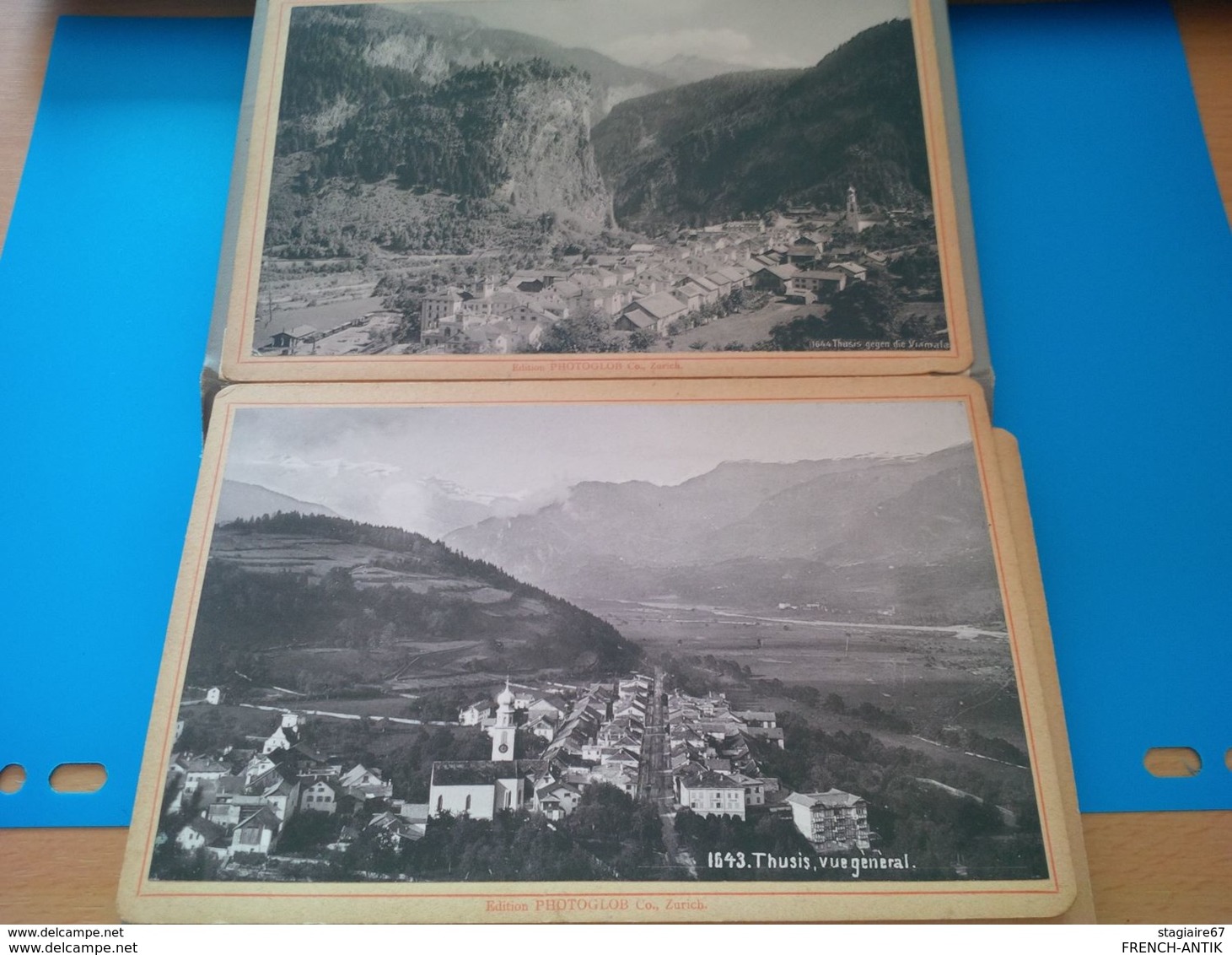 ALBUM PHOTO SUISSE THUSIS VIAMALA 12 PIECES PHOTOGLOB ZURICH - Albums & Collections