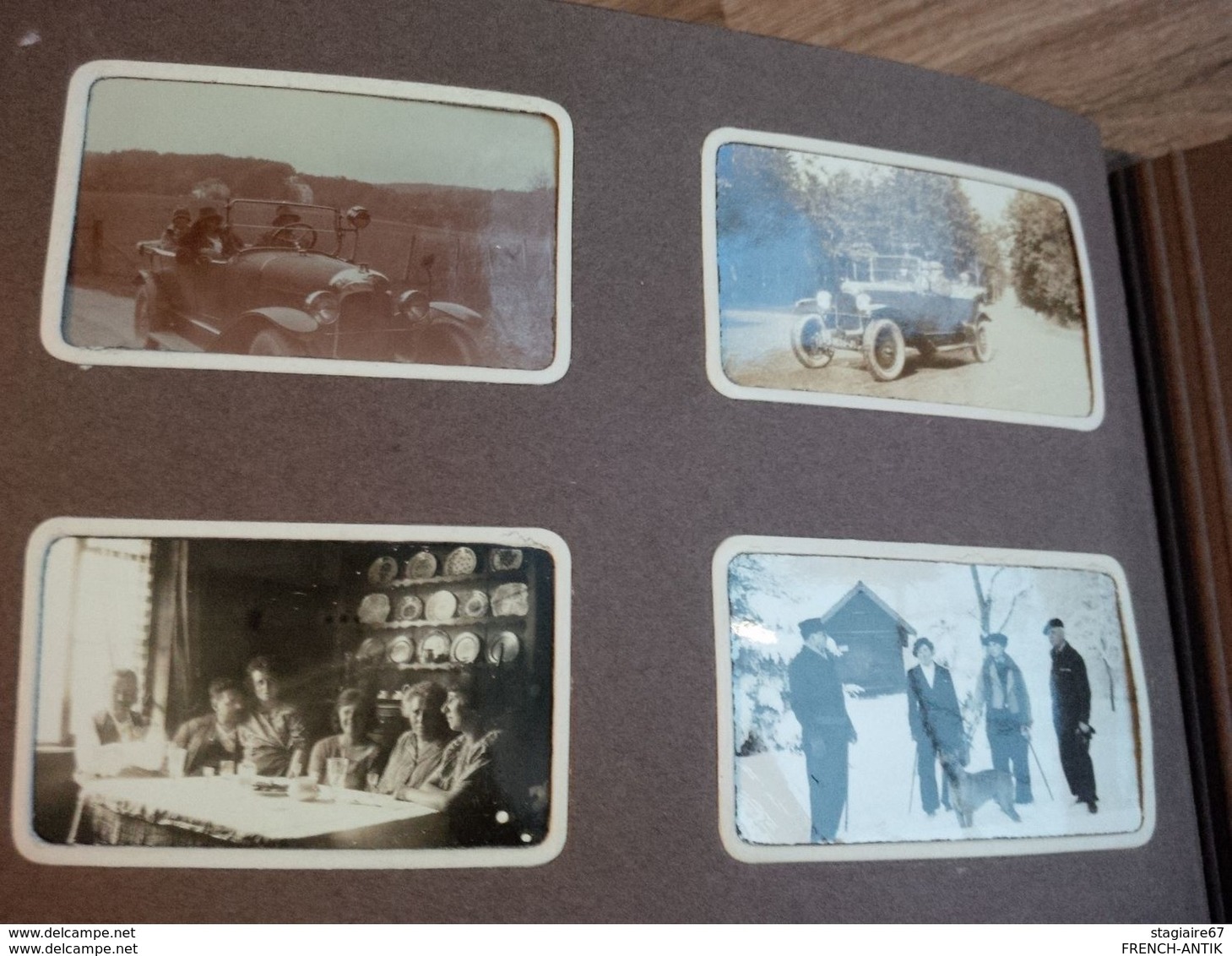 ALBUM PHOTO DE FAMILLE ALSACE PERSONNAGE AUTOMOBILE VILLAGE PAYSAGES ETC... - Lieux