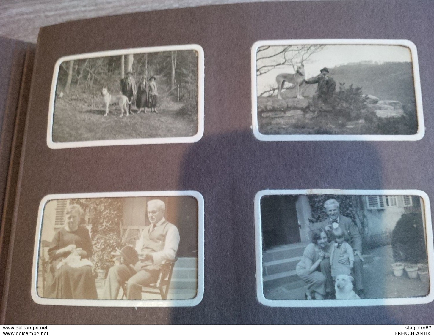 ALBUM PHOTO DE FAMILLE ALSACE PERSONNAGE AUTOMOBILE VILLAGE PAYSAGES ETC...