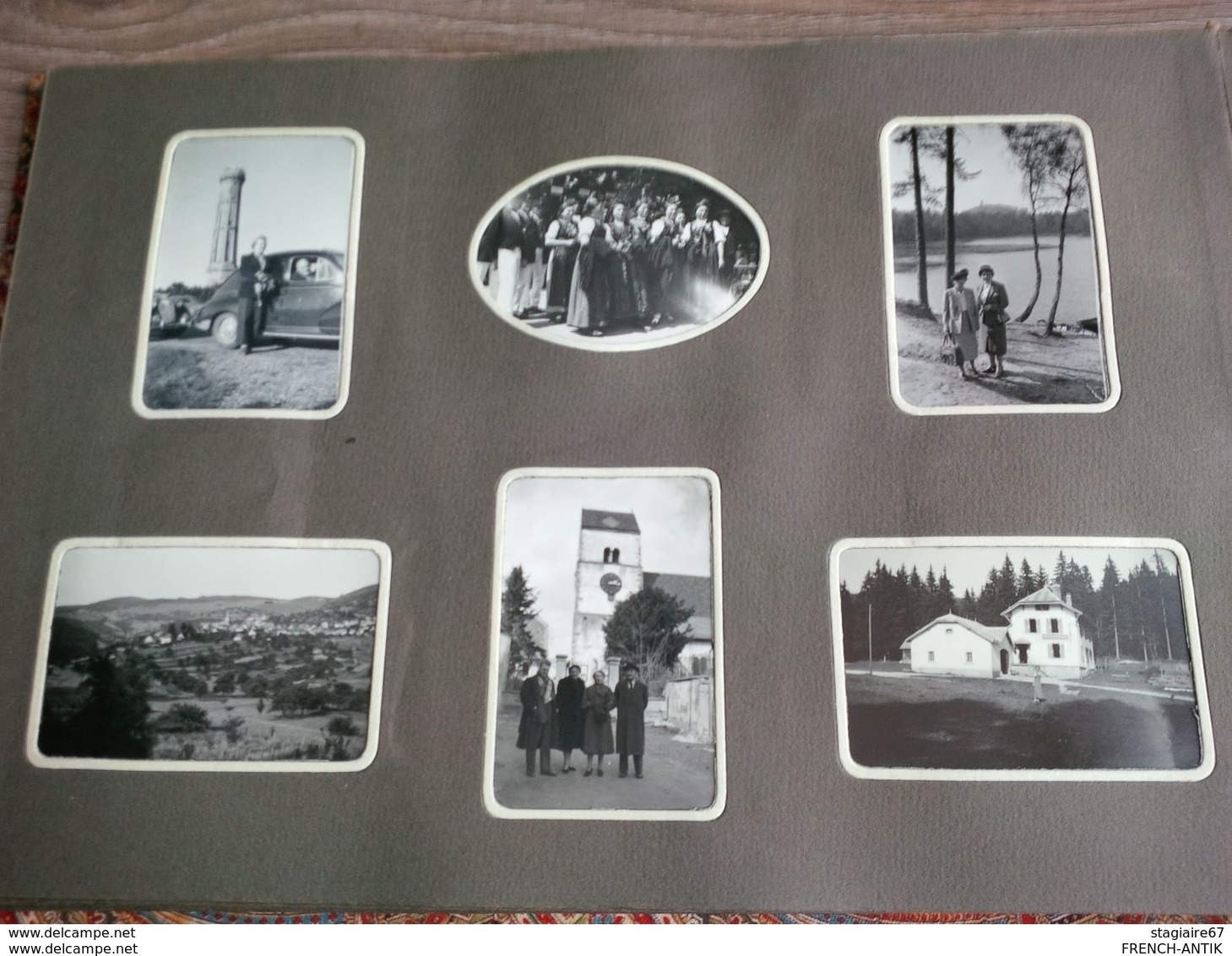 ALBUM PHOTO DE FAMILLE ALSACE STRASBOURG SUISSE GASTHOF PAYSAGE ETC...