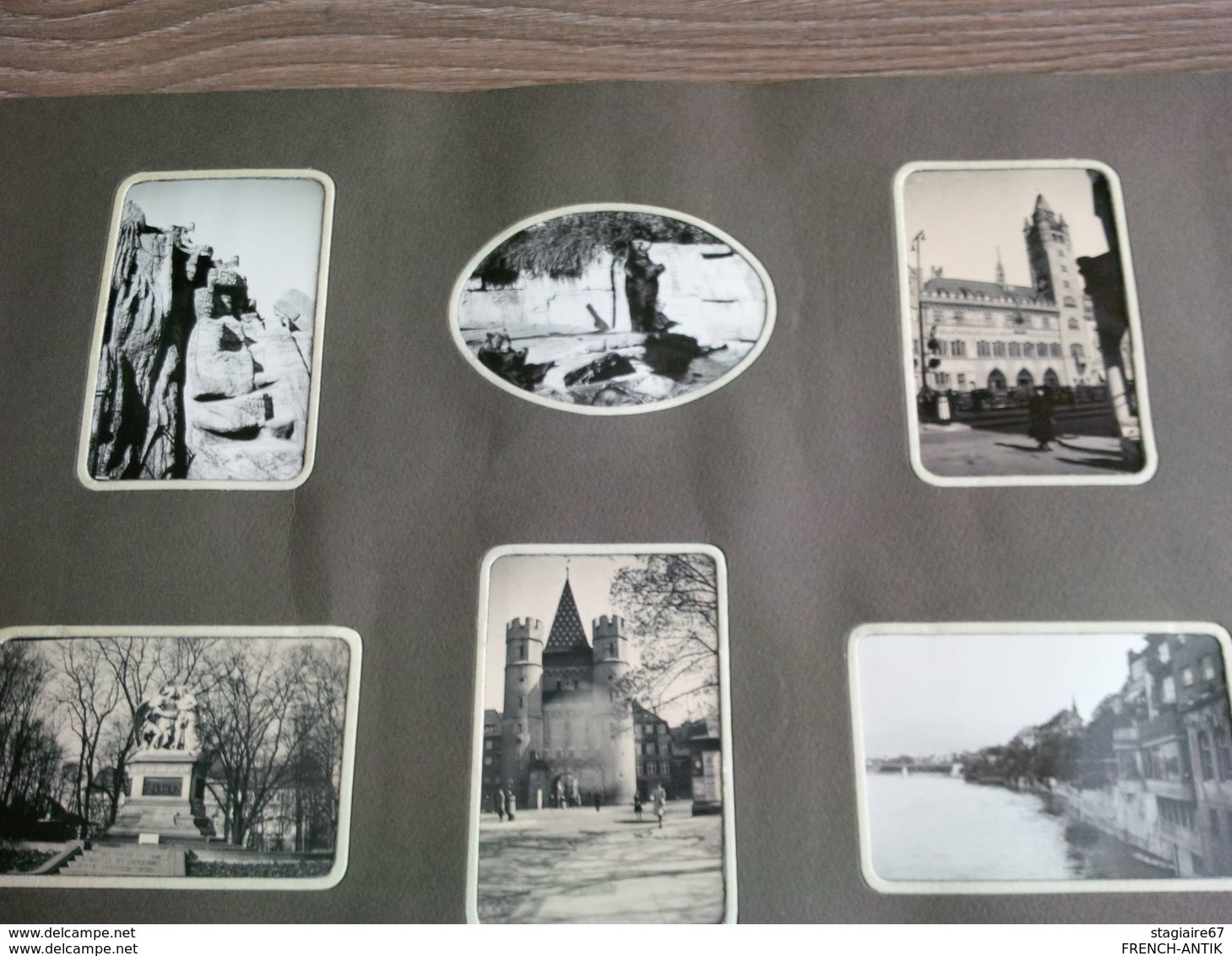 ALBUM PHOTO DE FAMILLE ALSACE STRASBOURG SUISSE GASTHOF PAYSAGE ETC...