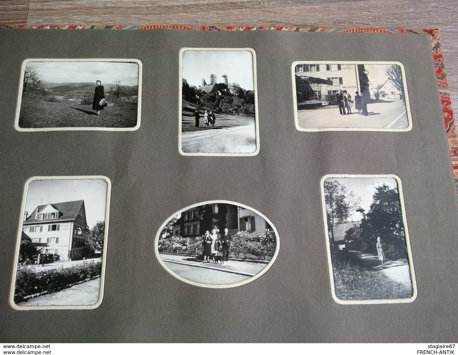 ALBUM PHOTO DE FAMILLE ALSACE STRASBOURG SUISSE GASTHOF PAYSAGE ETC...