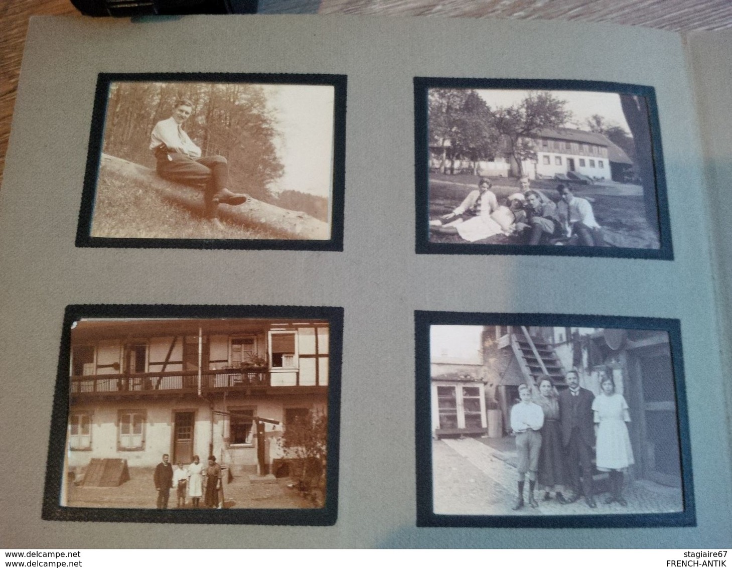 ALBUM PHOTO DE FAMILLE STRASBOURG ET ALSACE GLOIRE AUX VAINQUEURS 1919 MILITARIA PERSONNAGES