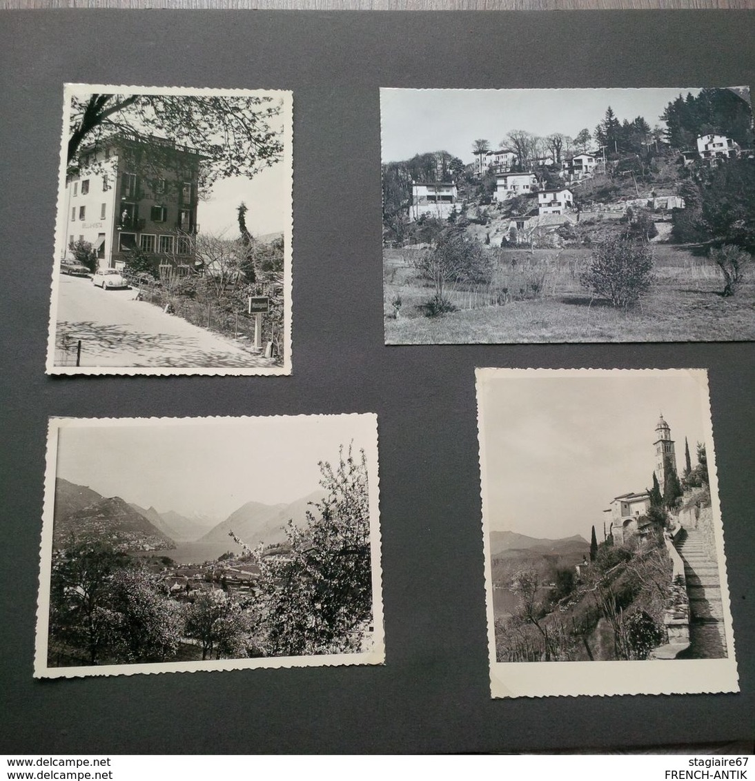 ALBUM DE FAMILLE 177 PHOTO ET CARTE POSTALE ITALIE FRANCE MONACO SUISSE 1950 1960