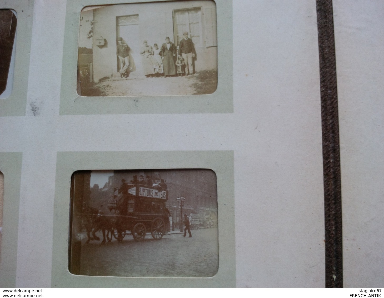 ALBUM PHOTO ANCIEN 1900 ROYAUME UNI PARIS THEMES DIVERS BATEAU CYCLISME ETC - Albumes & Colecciones