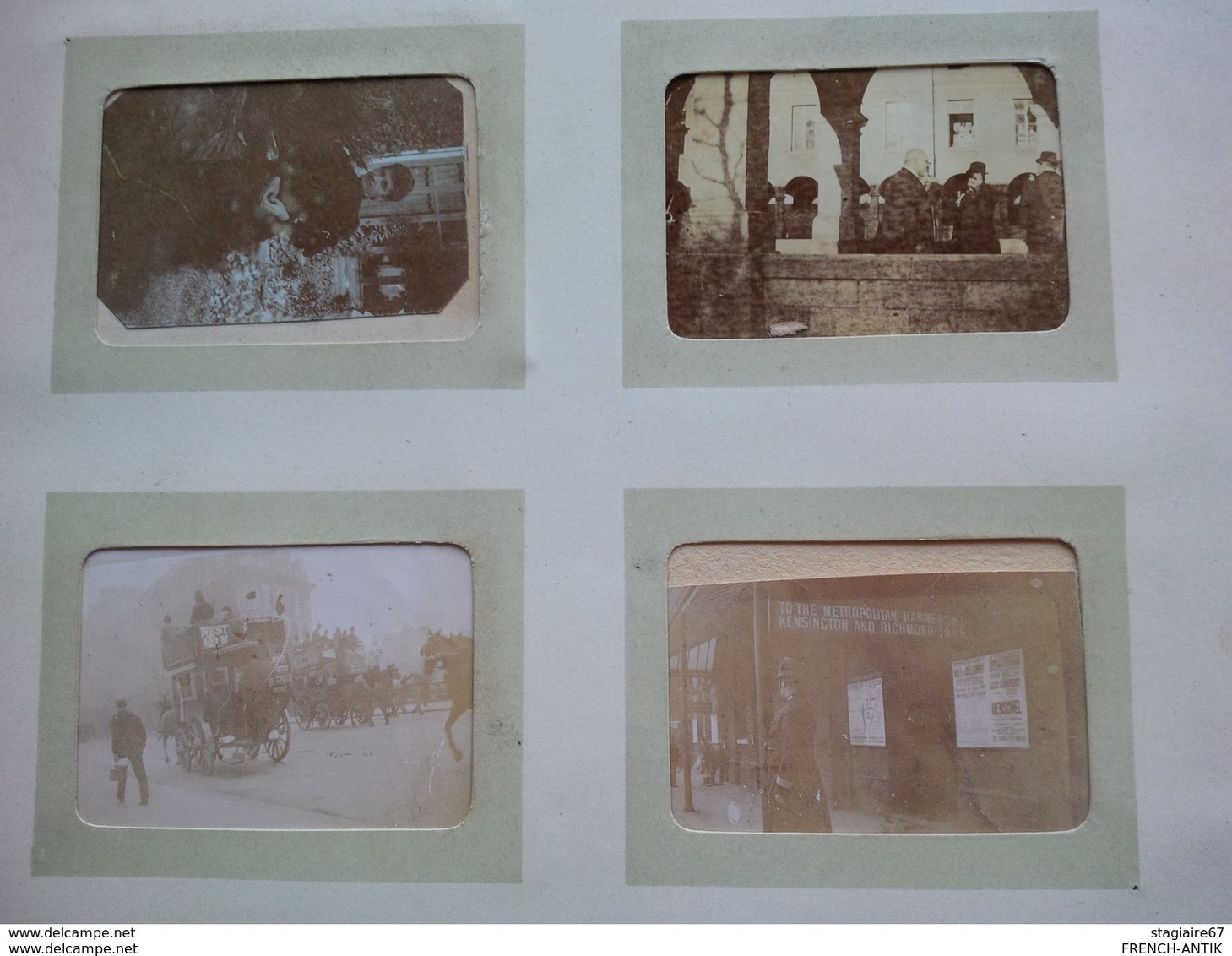 ALBUM PHOTO ANCIEN 1900 ROYAUME UNI PARIS THEMES DIVERS BATEAU CYCLISME ETC - Albums & Collections