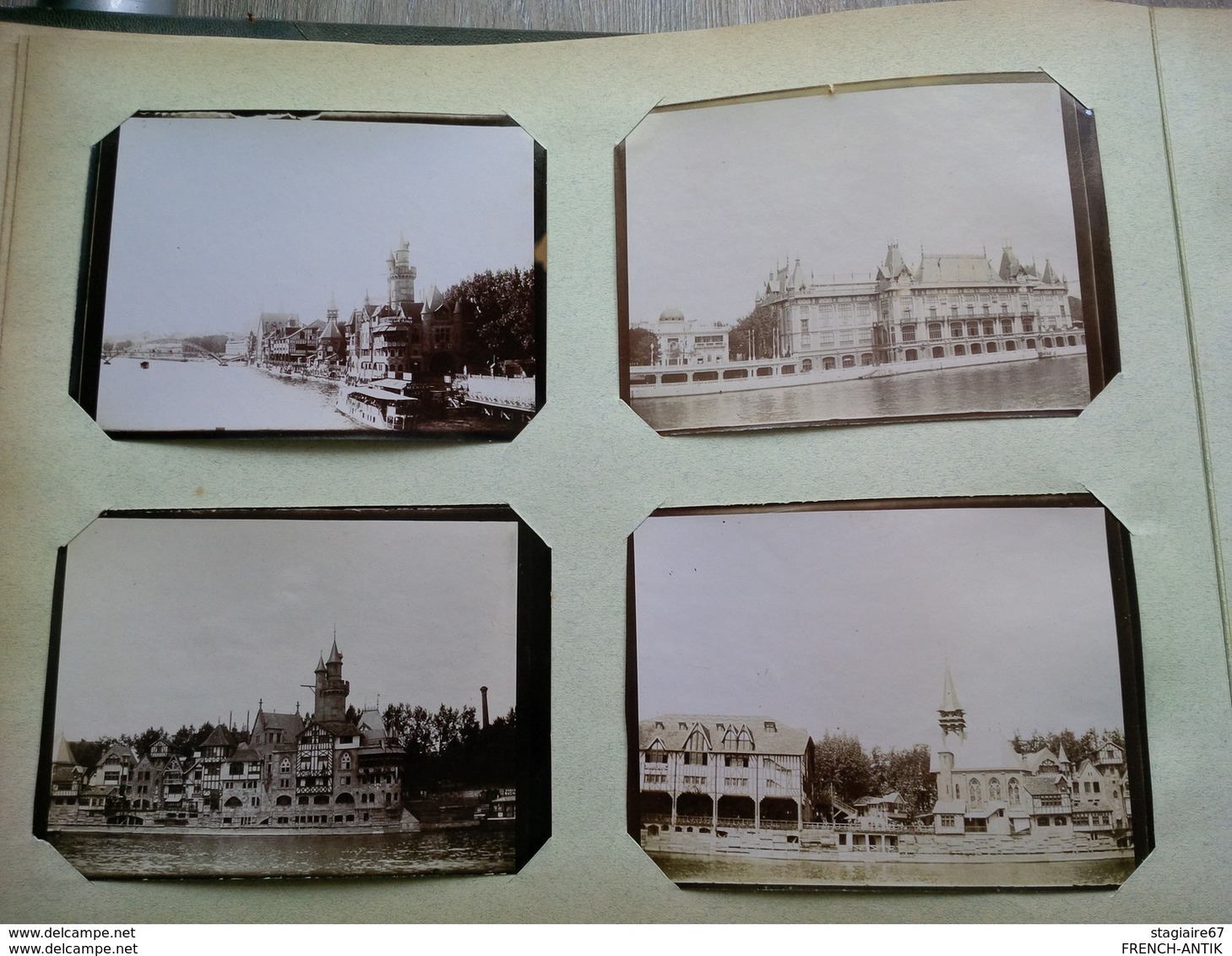 ALBUM PHOTO DE 133 PIECES PARIS BALLON CAMPAGNE BALLON EXPOSITION CHEMIN DE FER COMMERCE 1929