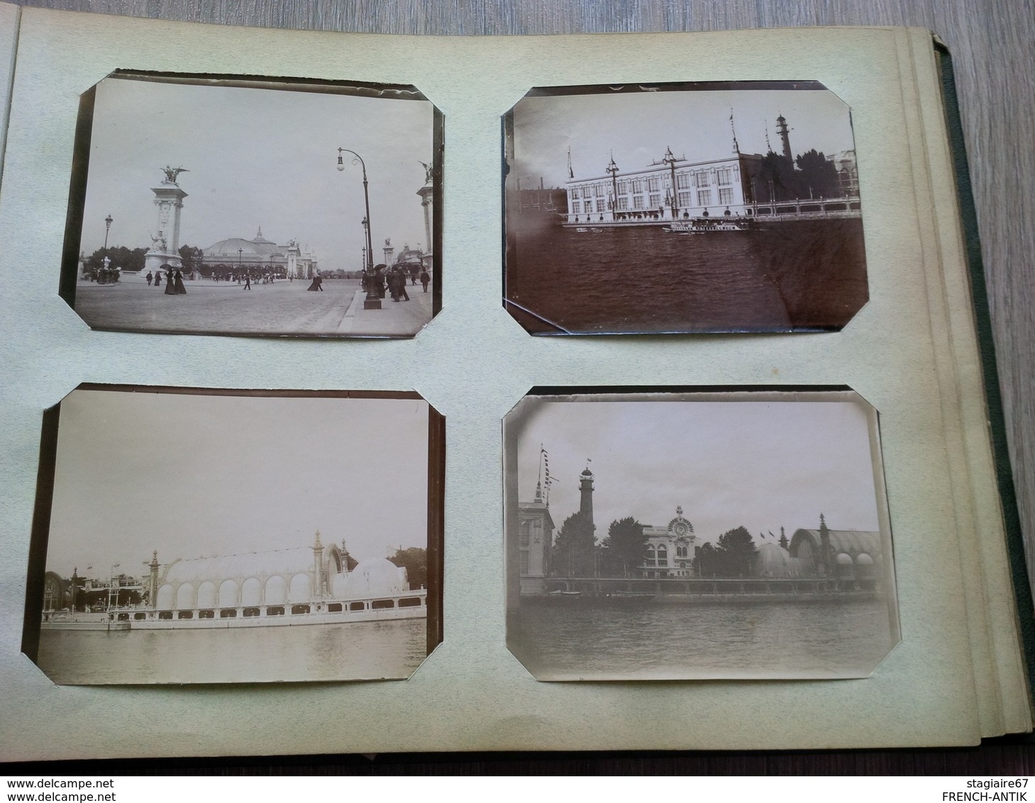 ALBUM PHOTO DE 133 PIECES PARIS BALLON CAMPAGNE BALLON EXPOSITION CHEMIN DE FER COMMERCE 1929