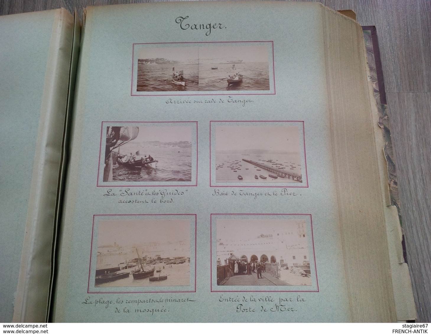 MAGNIFIQUE ALBUM PHOTO STEAM YACHT AR NEDELEC 1899 CROISIERE ESPAGNE MAROC PORTUGAL