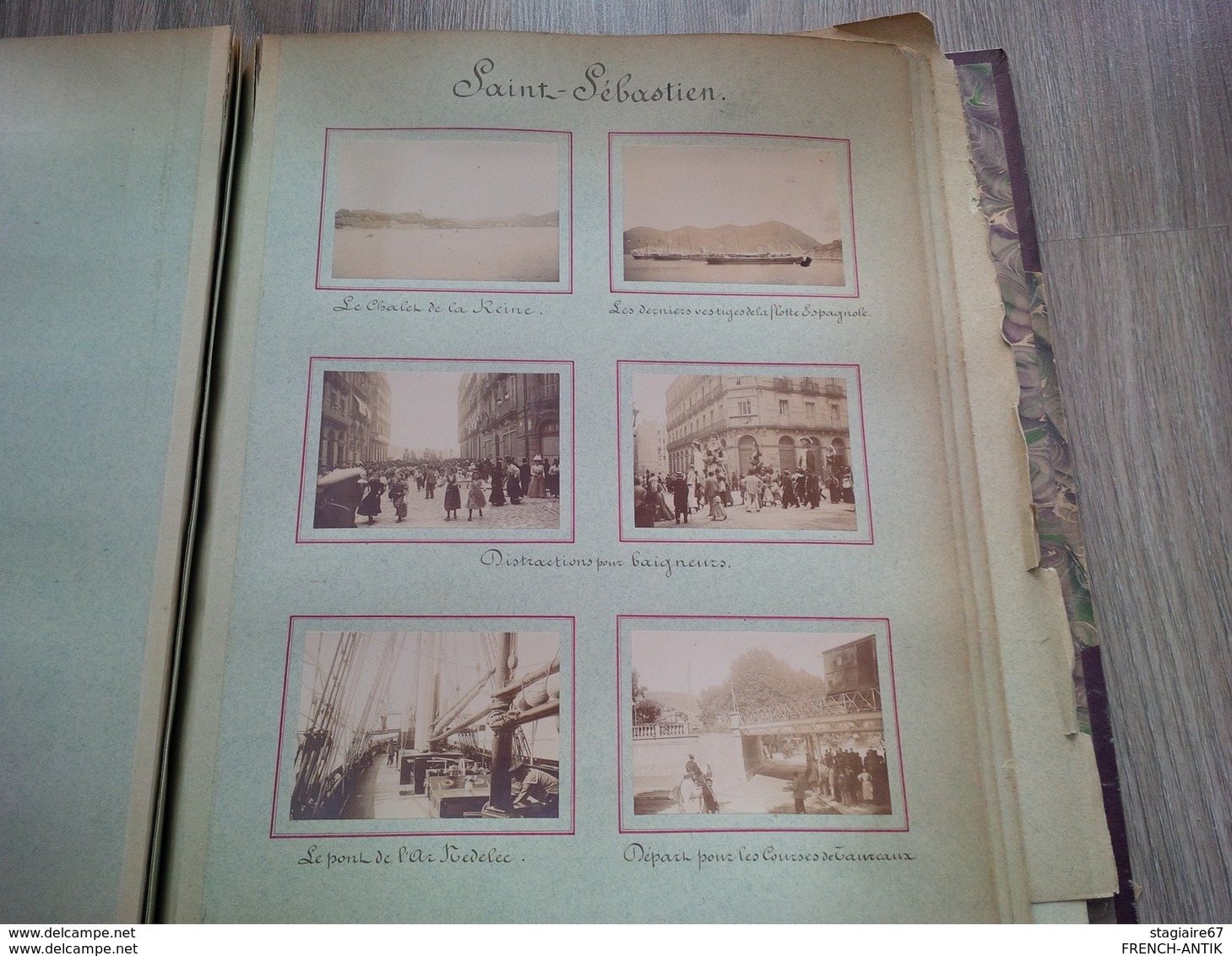 MAGNIFIQUE ALBUM PHOTO STEAM YACHT AR NEDELEC 1899 CROISIERE ESPAGNE MAROC PORTUGAL