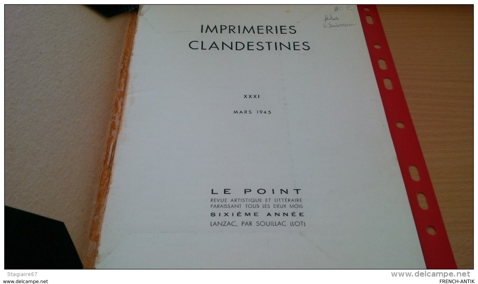 IMPRIMERIES CLANDESTINES PHOTOGRAPHIE ROBERT DOISNEAU 1945 - Otros & Sin Clasificación