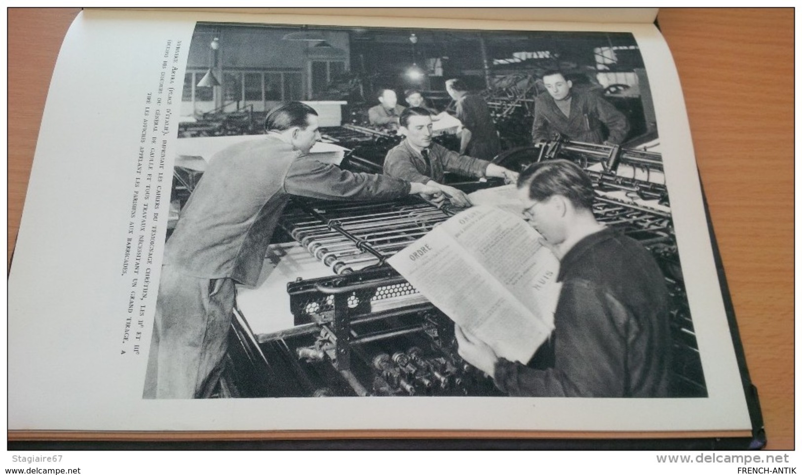 IMPRIMERIES CLANDESTINES PHOTOGRAPHIE ROBERT DOISNEAU 1945 - Otros & Sin Clasificación