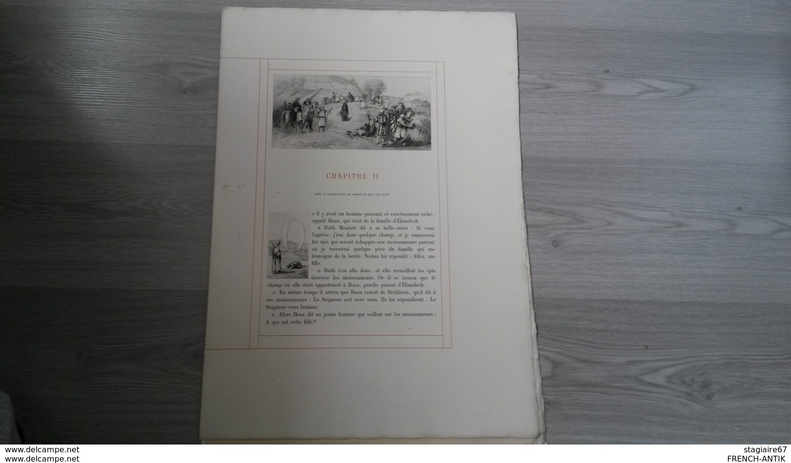 LE LIVRE DE RUTH  LEMAISTRE DE SACY GRAVURES DE BLIDA