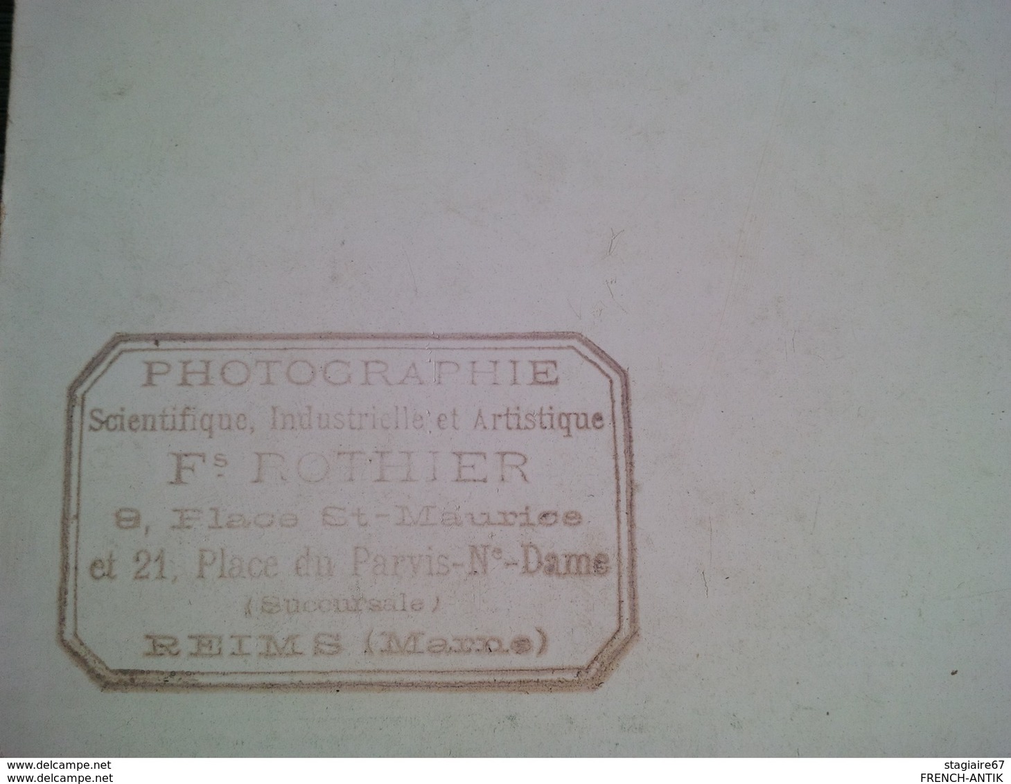 GRANDE PHOTO REGIMENT DE SAPEURS DE CHEMIN DE FER PHOTOGRAPHE F.ROTHIER REIMS - Trains