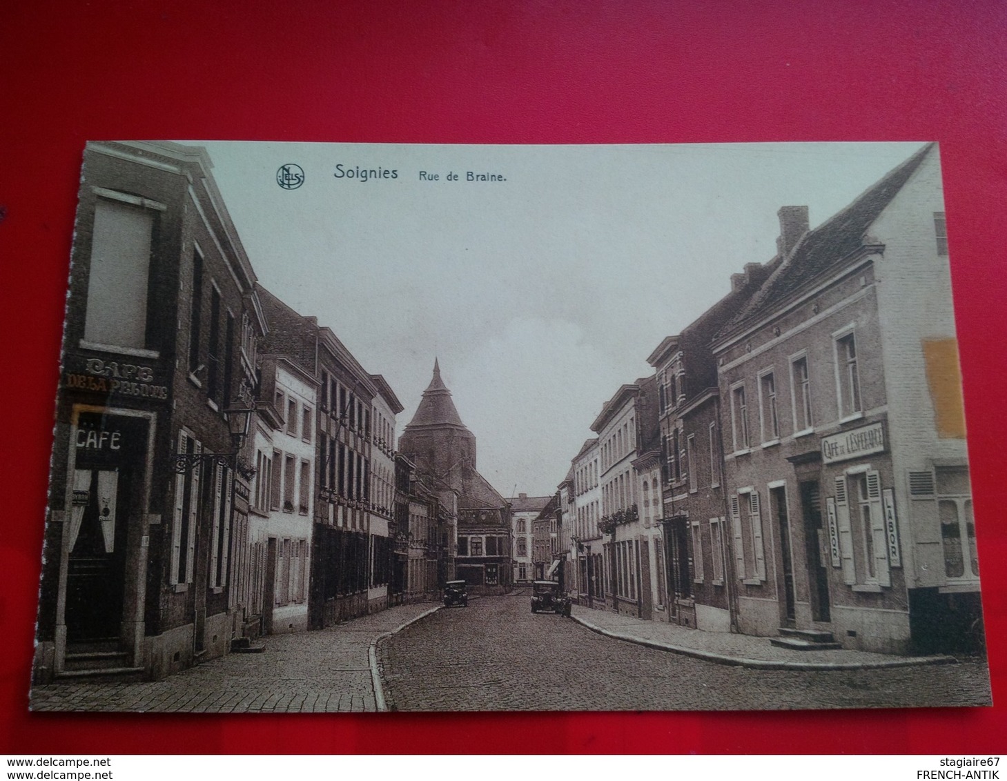 SOIGNIES RUE DE BRAINE CAFE A GAUCHE - Soignies