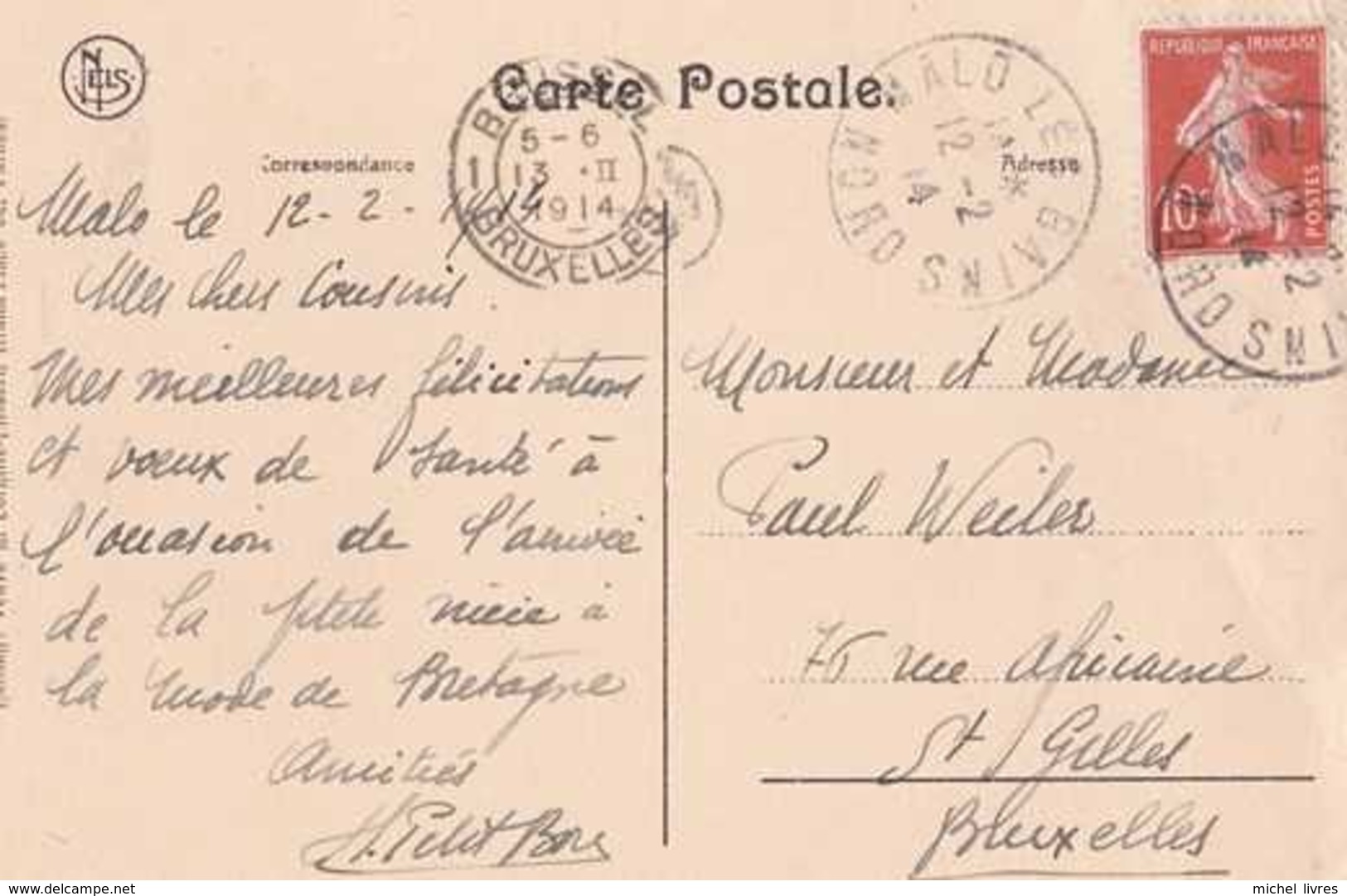 Veurne - Furnes - Le Tribunal - Salle D'audience - Circulé En 1914 - Nels - TBE - Veurne