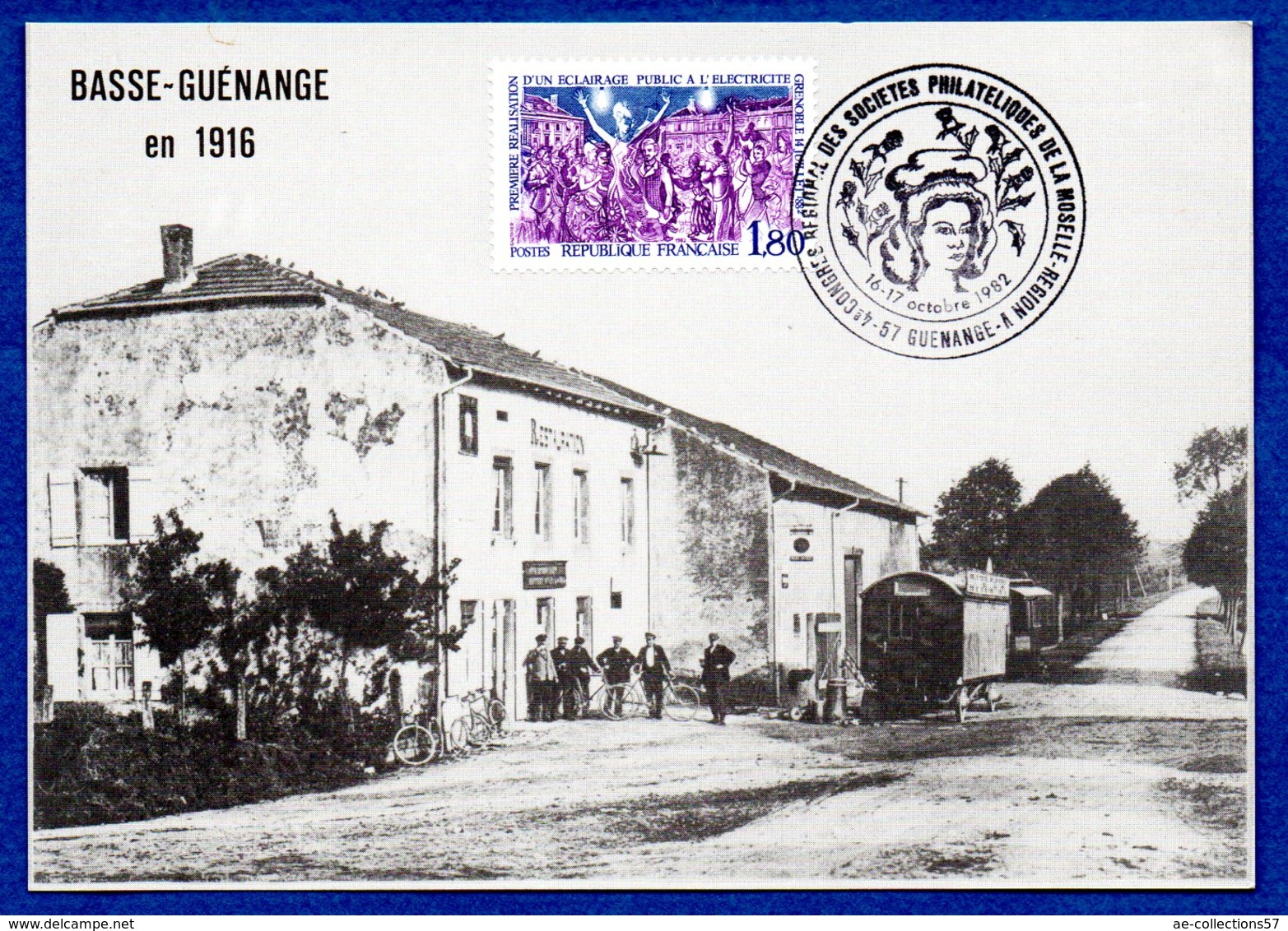 Carte / Congrès Philatélique / Basse Guénange En 1916 / 16/17-10-82 - 1980-1989