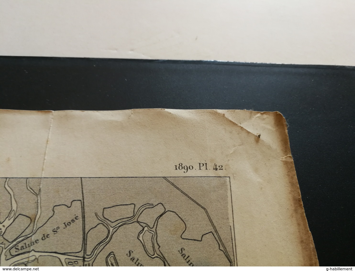 ANNALES PONTS Et CHAUSSEES - Plan Du PORT DE CADIX ( Espagne Andalousie ) Gravé Par Macquet 1890 (CLA6) - Nautical Charts