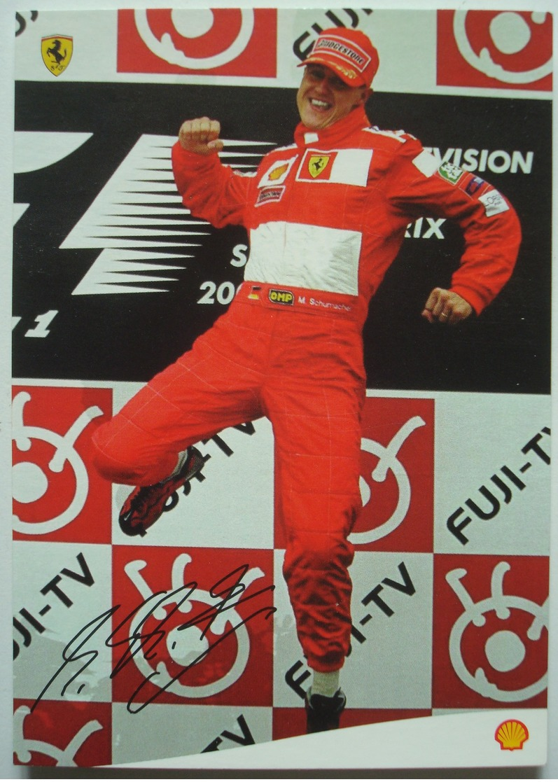 Michael Schumacher Champion Du Monde Avec Shell Et Ferrari. - Sportifs