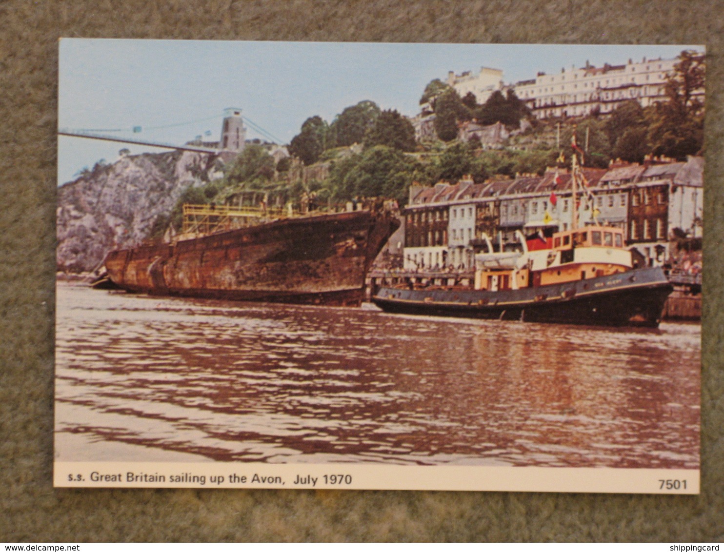 SS GREAT BRITAIN SAILING UP THE RIVER AVON 1970 - Cargos