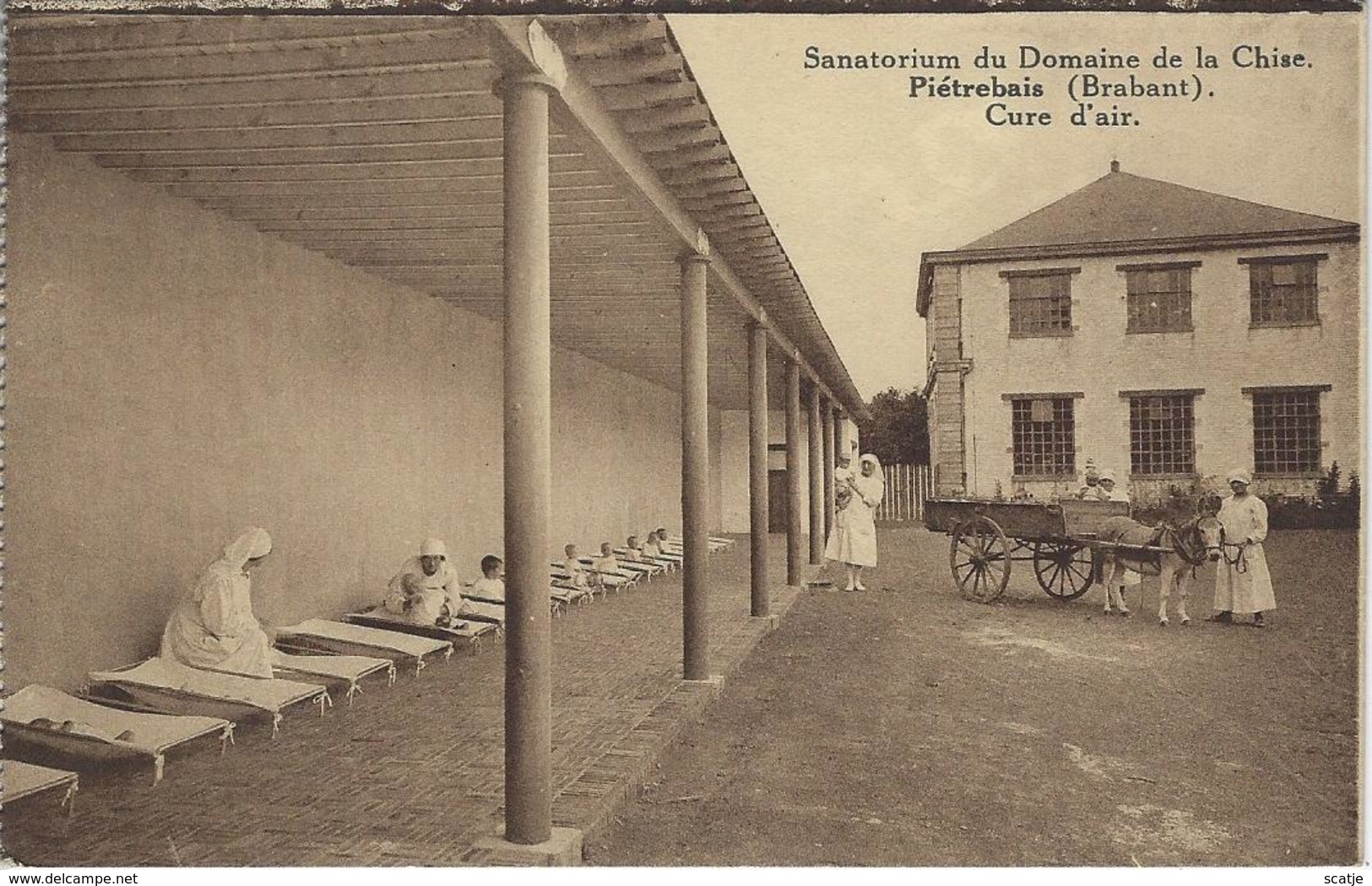 Piétrebais    Sanatorium Du Domaine De La Chise.   -   1943  Naar   Waarschoot - Incourt