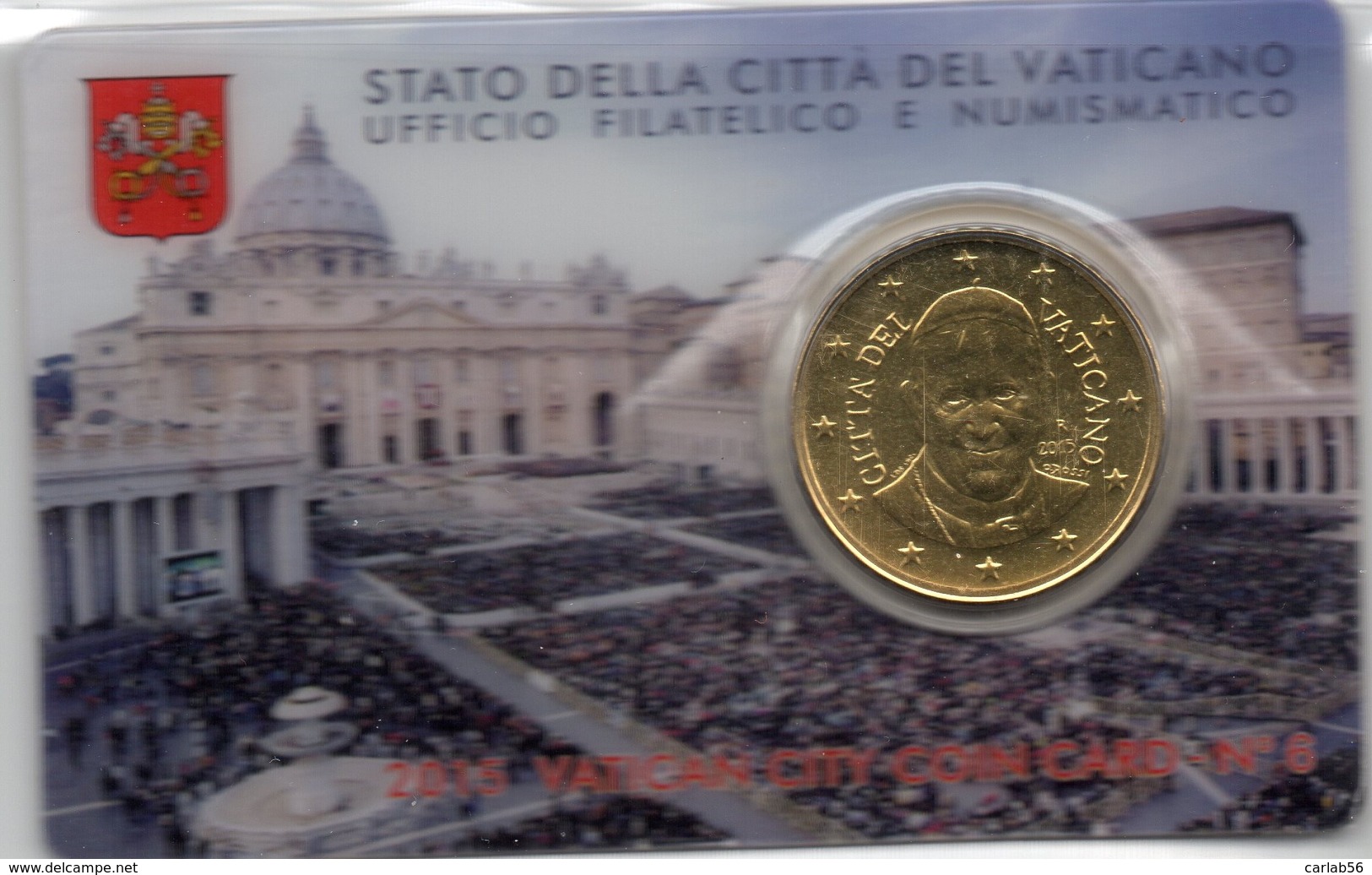 2015 VATICANO - PONTIFICATO PAPA FRANCESCO - ANNO III - COIN CARD N.6 - Neufs