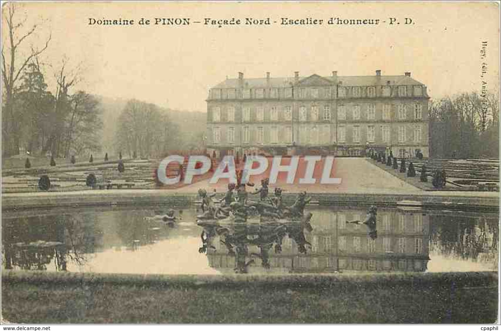 CPA Domaine De Pinon Facade Nord Escalier D'Honneur - Soissons