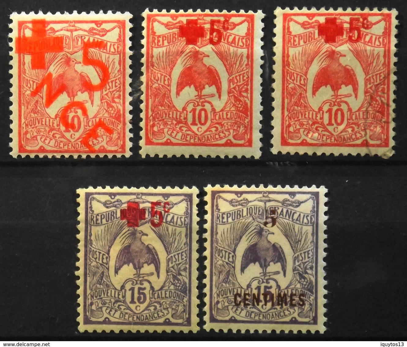 Nouvelle-Calédonie > 1910-1939 > 1915 N° 110 à 113 Y & T - NEUFS*/O - Neufs