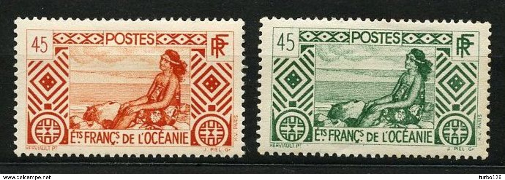 OCEANIE 1939 N° 97/98 * Neufs MH Trace Charnière TTB C 11,70 € Tahitienne - Unused Stamps