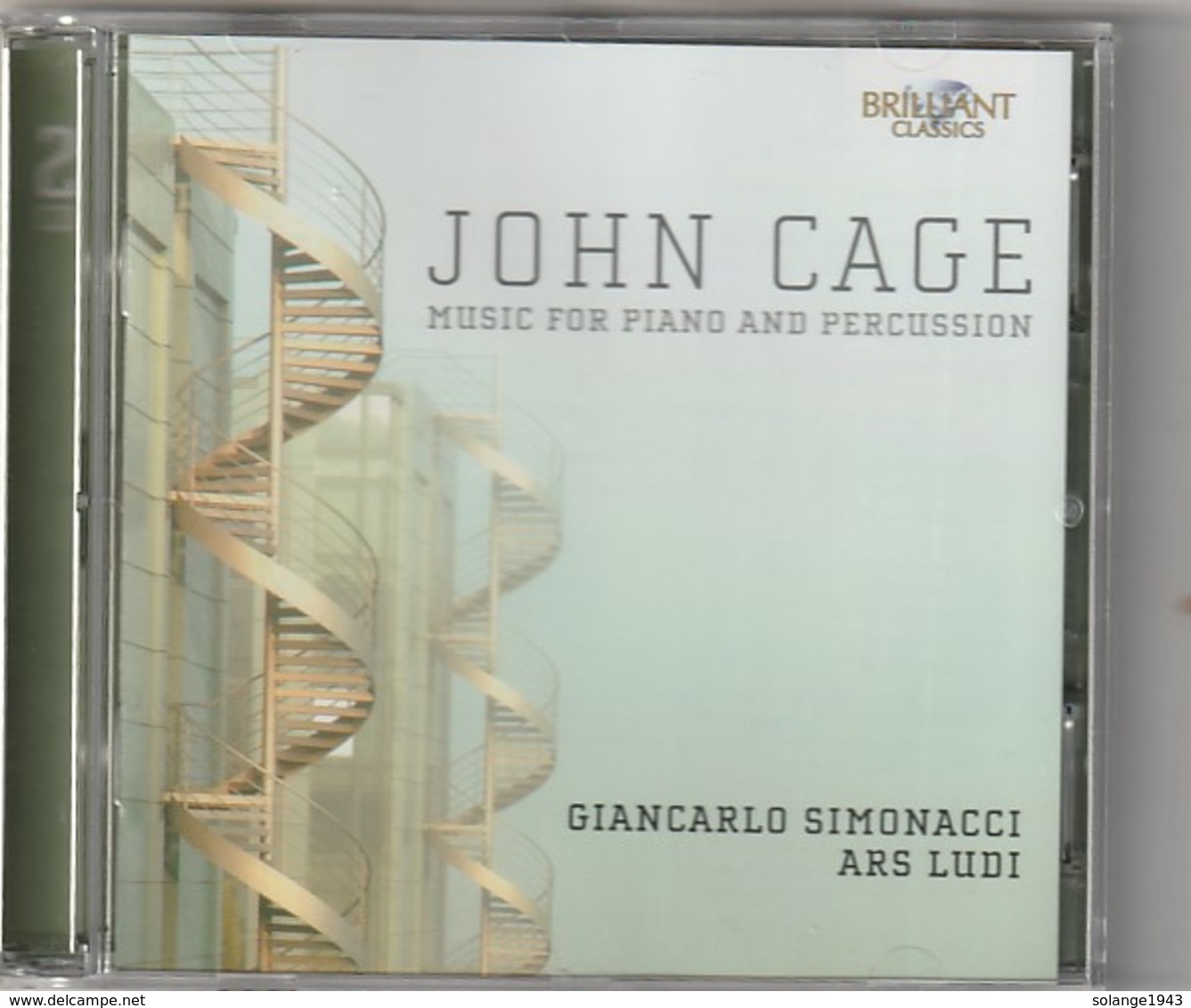 Cd  JOHN CAGE  Music For Piano And Percussion    Etat: TTB Port 110 GR - Classique