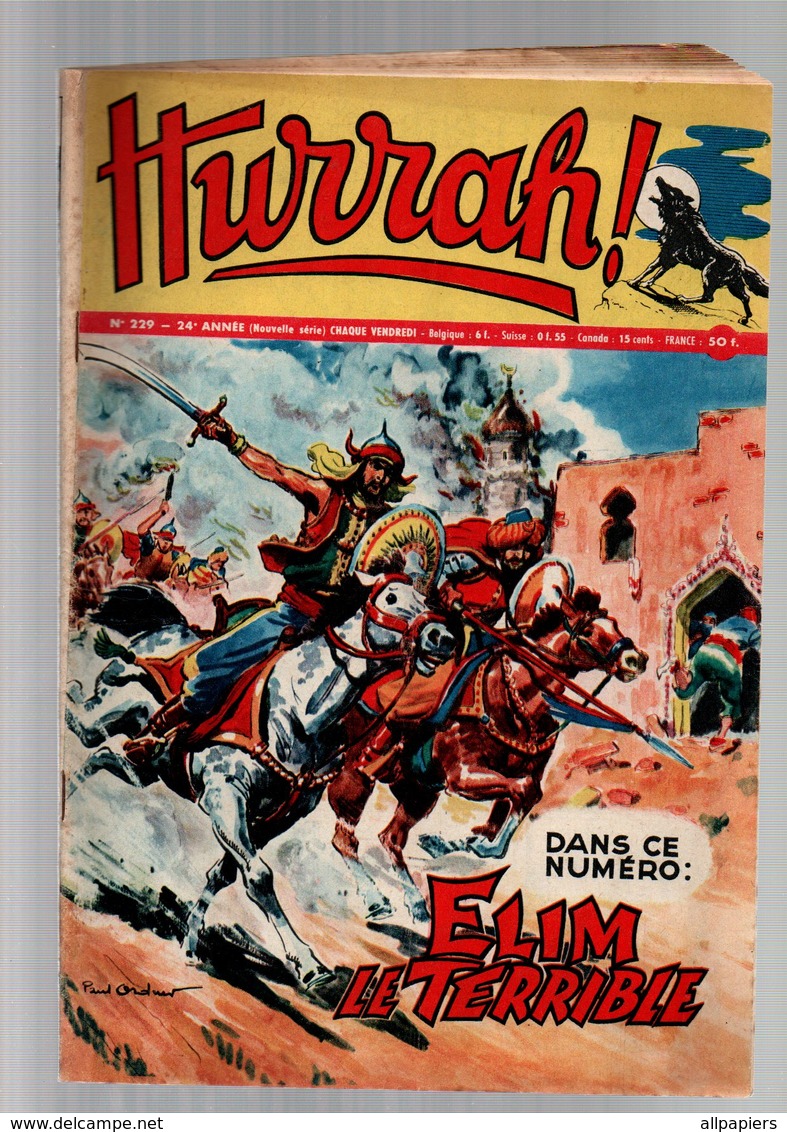 Hurrah N°229 Le Chemin De Fer N'a Pas Dit Son Dernier Mot - Paul Nicolas - L'invité Du Radjah De 1958 - Hurrah