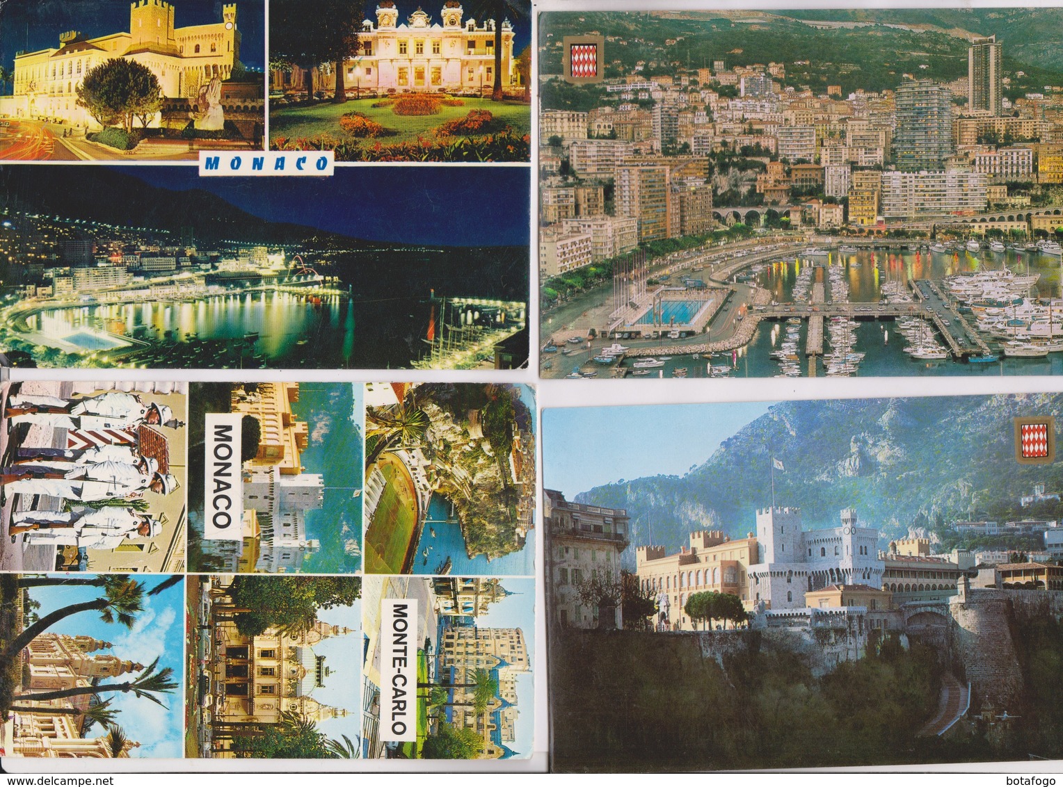 4 CPM MONACO (voir Timbres) - Colecciones & Lotes